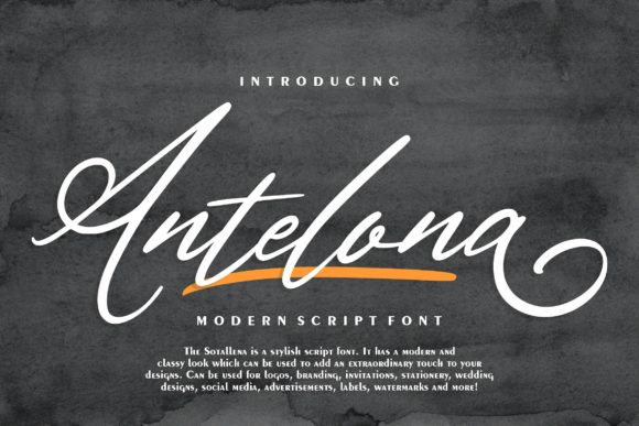 Antelona Script: A Modern Calligraphy Font for Bold Branding