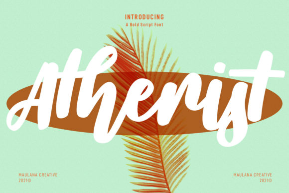 Atherist Script: Bringing Bold, Slanted Energy to Your Designs