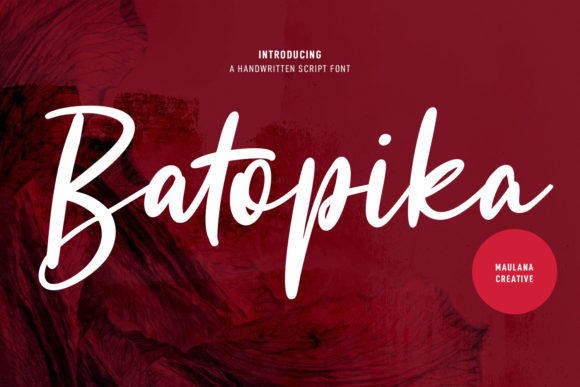 Batopika Script: Bringing Handwritten Charm to Your Designs