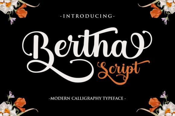 Bertha Script: A Handwritten Font for Elegant Designs