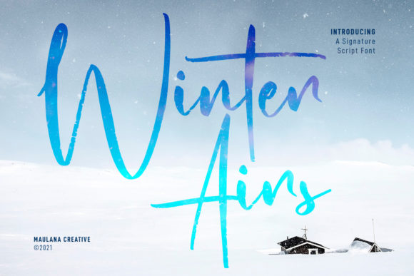Bring Warmth and Character to Your Designs with Winter Airs Script