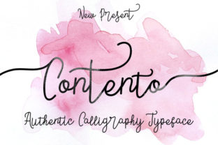 Contento Script: A Modern Handmade Font for Dynamic Brands