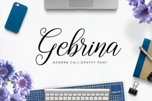 Gebrina Script: A Modern Calligraphy Font for Designers