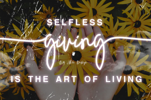 Giving Script: A Font That Feels Like a Handwritten Note