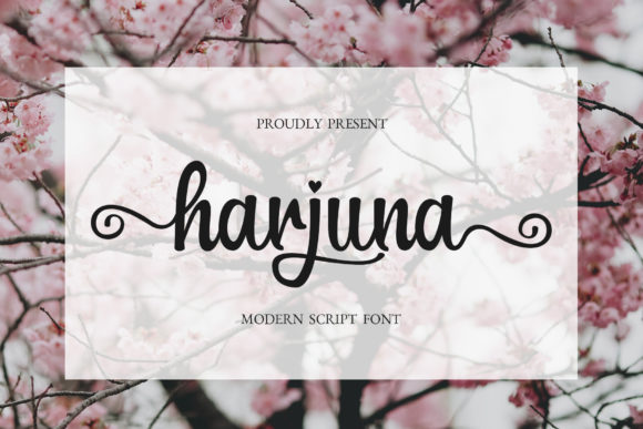 Harjuna Script: The Stylish Font for Romantic Designs