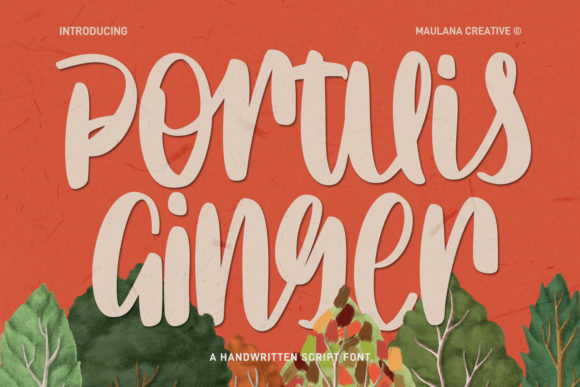 Portuis Ginger Script: A Bold Handwritten Font for Creative Projects