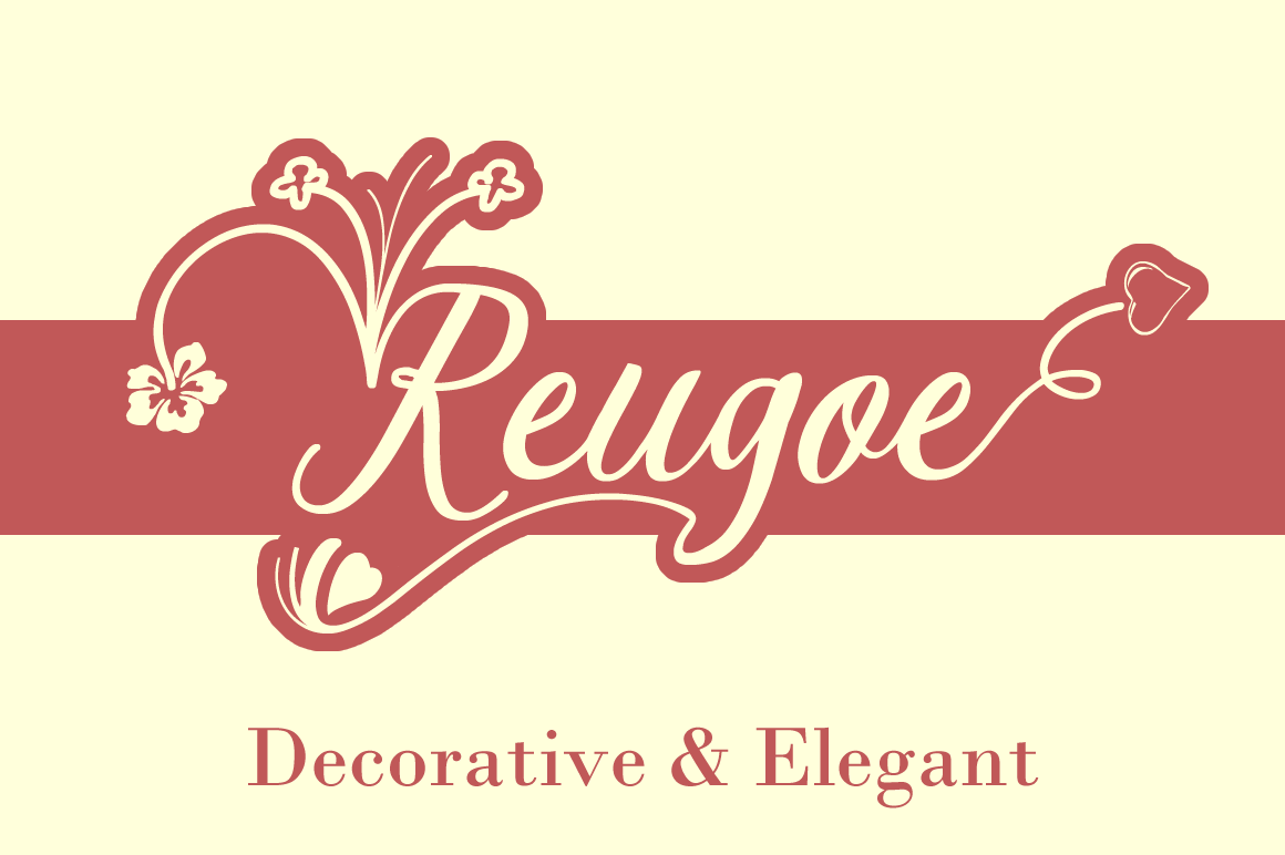 Reugoe Script: Crafting Visual Elegance with a Versatile Typeface