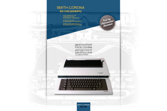 Smith-Corona EC1100 Script: A Retro Handwritten Font for Modern Projects