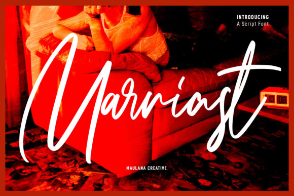 Unleash Creative Energy with Marriast Script Font